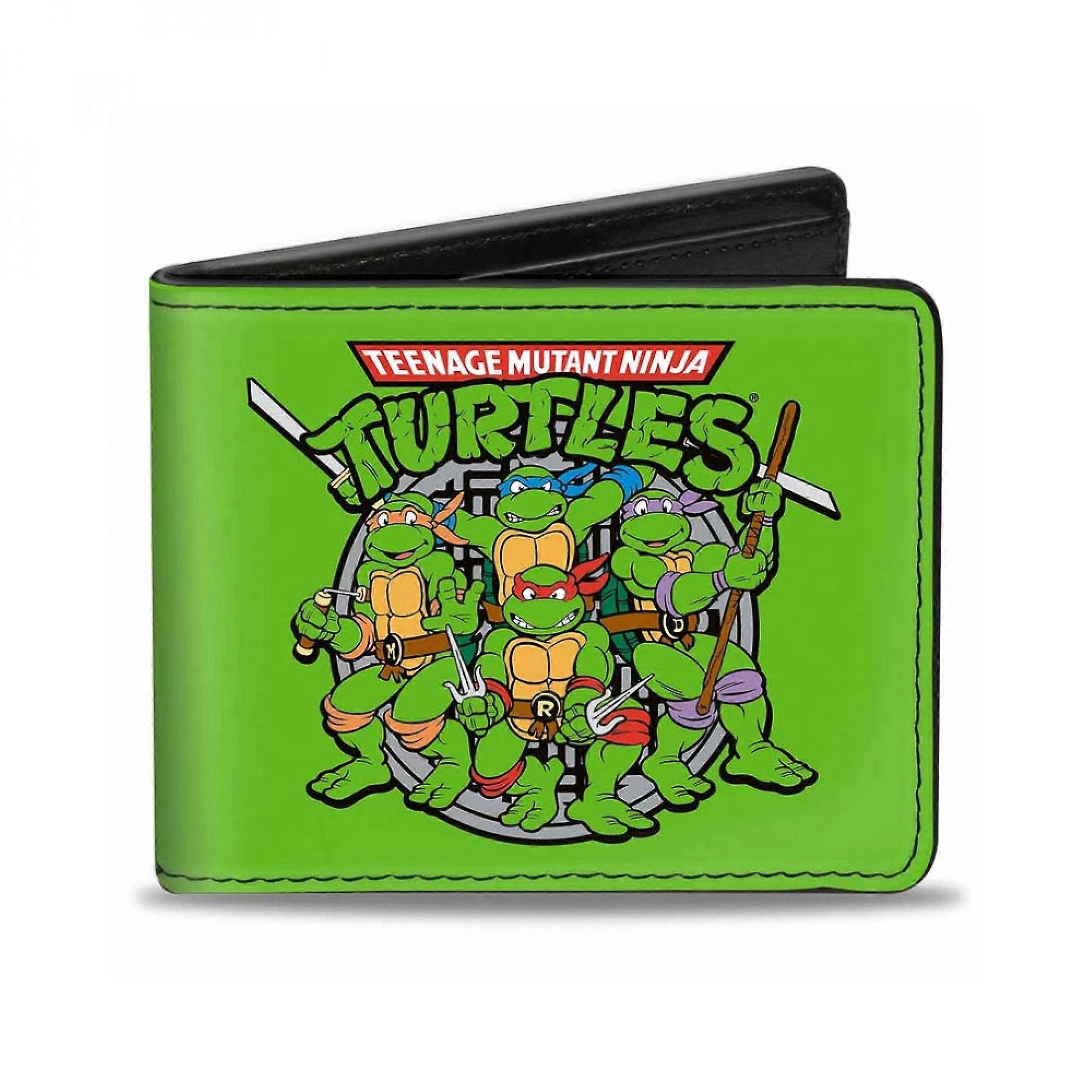 Cartoons Teenage Mutant Ninja Turtles Portfel Bi-Fold Zielony
