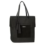 Torebki damskie - Pepe Jeans Torba na zakupy, Czarny, Talla única, Torba Shopper - miniaturka - grafika 1