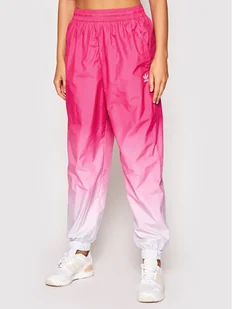 Adidas Spodnie dresowe adicolor 3D Trefoil GN2851 Różowy Loose Fit - Spodnie sportowe męskie - miniaturka - grafika 1