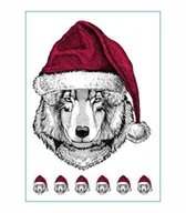 Prace ręczne dla dzieci - Tatuaże tymczasowe Wilk w czapce - miniaturka - grafika 1