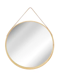 Lustro okrągłe na pasku TUTUMI Loft, 50 cm - Lustra - miniaturka - grafika 1