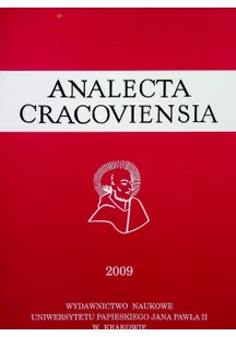 Analecta Cracoviensia 2009 - Religia i religioznawstwo - miniaturka - grafika 1