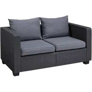 ALLIBERT ALLIBERT SALTA 2 Sofa, 141 x 84 x 65,5 cm, grafit/szary 17206012 - Sofy ogrodowe - miniaturka - grafika 1