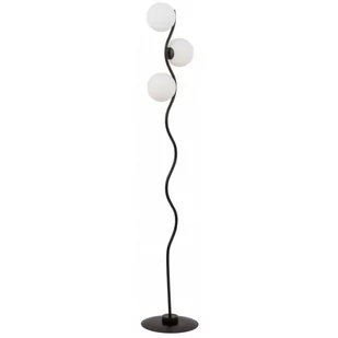 Podłogowa lampa salonowa VENA 50368 Sigma balls falowana czarna - Lampy stojące - miniaturka - grafika 1