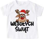 Koszulki dla dziewczynek - Koszulka dla dziecka na mikołajki i święta - miniaturka - grafika 1