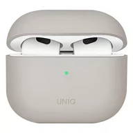 Akcesoria do słuchawek - Apple Uniq Etui UNIQ Lino AirPods 3 Silicone beżowy/beige UNIQ534BEI - miniaturka - grafika 1