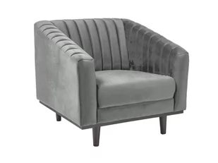 Signal FOTEL ASPREY 1 VELVET SZARY BLUVEL 14/ WENGE - Fotele - miniaturka - grafika 1