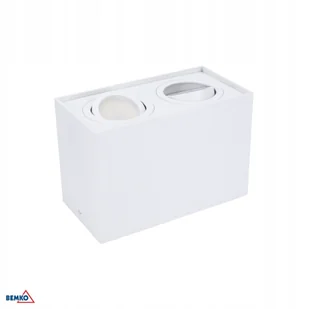 Downlight Ortal Regulowana 182X96 2XGU10 Max. 2x50W Biała - Lampy sufitowe - miniaturka - grafika 1