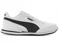 Sneakersy męskie - Puma St Runner v3 L 384855 09 Męskie Buty Sportowe Biało-Czarne sneakersy - miniaturka - grafika 1