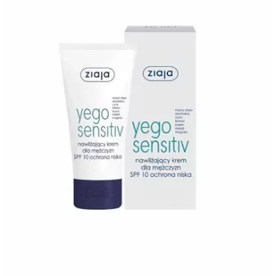 Ziaja Yego Sensitiv Moisturising Cream For Men spf10 - Kosmetyki do pielęgnacji twarzy męskie - miniaturka - grafika 1
