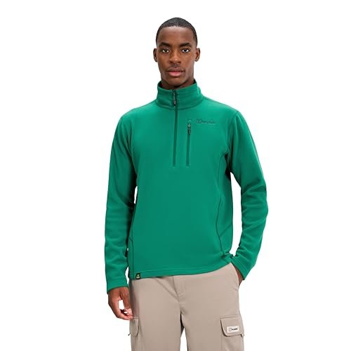 Berghaus Męska kurtka polarowa Prism Micro Polartec z zamkiem do połowy, zielona (Meadow Green), rozmiar 3XL
