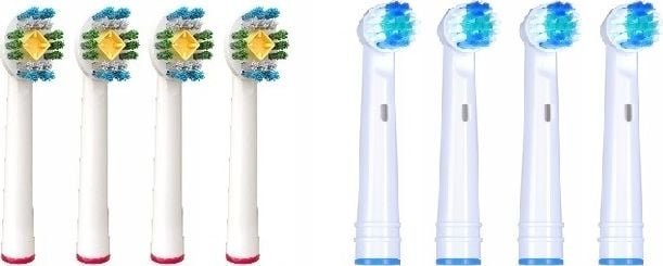 Końcówka 8 sztuk KOŃCÓWKI do SZCZOTECZKI ORAL B BRAUN KUP!