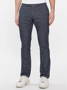 Bugatti Chinosy 4930 26116 Niebieski Modern Fit - Spodnie męskie - miniaturka - grafika 1