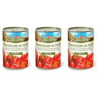 Koncentraty warzywne, przeciery - La Bio Idea Pomidory krojone bez skóry Zestaw 3 x 400 g Bio - żywność - miniaturka - grafika 1