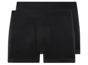 Majtki męskie - LIVERGY® Bokserki męskie z bawełną, 2 pary (4/S, Czarny) - miniaturka - grafika 1