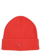 Czapki męskie - Tommy Hilfiger - Czapka męska z dodatkiem kaszmiru, czerwony - miniaturka - grafika 1