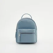 Plecaki - Reserved - Plecak z imitacji skóry - Niebieski - miniaturka - grafika 1