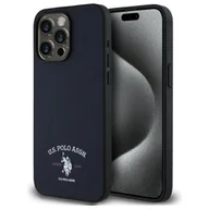 Etui i futerały do telefonów - US Polo USHCP15XPARV iPhone 15 Pro Max 6,7" granatowy/navy Printed DH Logo - miniaturka - grafika 1