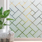 Okleiny - Folia okienna elektrostatyczna, folia szklana, folia zapewniająca prywatność do kuchni, biura, łazienki, 50 x 200 cm - miniaturka - grafika 1