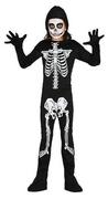 Stroje karnawałowe - Guirca Szkielet kostium dla dzieci rozm. 110  146, 110/116, czarny 78711 - miniaturka - grafika 1