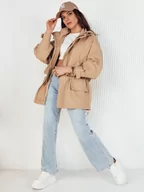 Kurtki damskie - Kurtka damska parka MINESSA beżowa Dstreet TY4157 - miniaturka - grafika 1