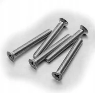 Śruby i nakrętki - M5x100 ŚRUBA STOŻKOWA KRZYŻAK NIERDZEWNA A2 965 (10) - miniaturka - grafika 1