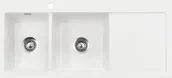 Zlewozmywaki - Zlew SystemCeram MERA DOUBLE | komora LEWA | POLAR 13 (biały mat) (50790113) - miniaturka - grafika 1