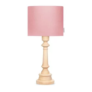 Lamps & Company, Lampa stołowa dla dzieci aksamitny abażur, Różowy - Lampy stojące - miniaturka - grafika 1