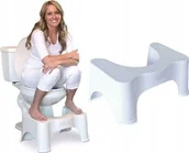 Krzesełka i taborety dla dzieci - Korbi Podnóżek toaletowy podest Łazienkowy taboret biały - miniaturka - grafika 1