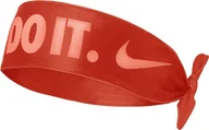 Ozdoby do włosów - Nike Opaska na głowę Nike Dri-Fit Tie czerwona N1003463643OS - miniaturka - grafika 1