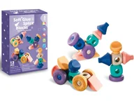 Klocki - Edukacyjny zestaw klocków dla malucha, Miękkie Klocki Figury geometryczne 13 sztuk - miniaturka - grafika 1