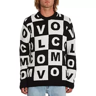 Bluzy męskie - Volcom Męska bluza anarchietour Sweater, wielokolorowa, M, wielokolorowa, M - miniaturka - grafika 1