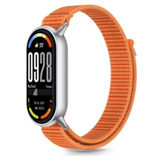 Pasek TECH-PROTECT Nylon Stripe do Xiaomi Smart Band 8/9/10/NFC Pomarańczowy - Akcesoria do smartwatchy - miniaturka - grafika 1