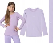 Bluzki damskie - Bluzka Dziewczęca 4F Longsleeve Dziecięca Junior - miniaturka - grafika 1