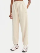 Spodnie sportowe damskie - Reebok Spodnie dresowe Reebok x Ewa Chodakowska Ada RK25621CCW Beżowy Relaxed Fit - miniaturka - grafika 1