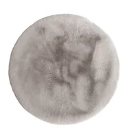 Dywany - Dywan futrzany Ø90 cm beż - miniaturka - grafika 1