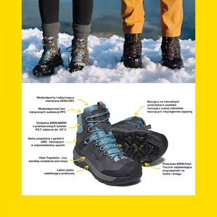Buty trekkingowe męskie KEEN REVEL IV MID POLAR - Buty trekkingowe męskie - miniaturka - grafika 2