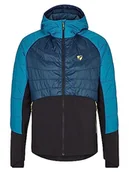 Kurtki męskie - Ziener Męska kurtka hybrydowa/aktywna, oddychająca, wiatroszczelna, wełna, teal crystal.hale navy, 56 - miniaturka - grafika 1