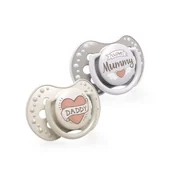 Smoczki uspokajające - Lovi Smoczek silikonowy I love 0-3m 2szt - miniaturka - grafika 1