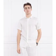 Koszule męskie - Armani Exchange Lniana koszula Regular Fit - miniaturka - grafika 1