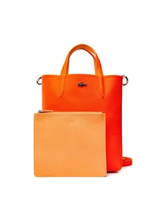 Torebki damskie - Lacoste Torebka Vertical Shopping Bag NF2991AA Pomarańczowy - grafika 1