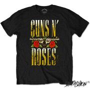 Koszulki i topy damskie - Koszulka Guns N roses Big Guns Blk - miniaturka - grafika 1