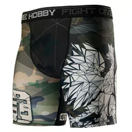 Spodnie sportowe męskie - Spodenki termoaktywne do MMA męskie EXTREME HOBBY POLSKA CAMO - miniaturka - grafika 1