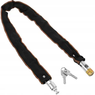 Sports Equipment RW19A BLOKADA ROWEROWA ŁAŃCUCH STALOWY ZAMEK CZARN uniwersalny V31AC-RW19A - Zabezpieczenia do roweru - miniaturka - grafika 1