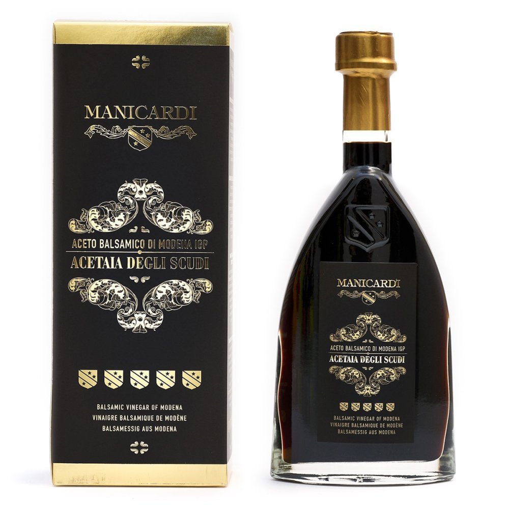 Ocet balsamiczny z Modeny I.G.P. 5 Scudi bez barwników, 250 ml / Manicardi