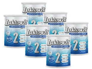 Laktowit 2 LAKTOFERYNA+MFGM mleko następne ZESTAW 6 x 400 g - Mleko modyfikowane - miniaturka - grafika 1