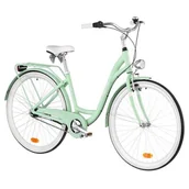 Rowery - Indiana Rower miejski Moena A7B 28 cali damski Miętowy 2021 - miniaturka - grafika 1