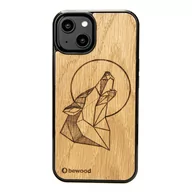 Etui i futerały do telefonów - Drewniane Etui Bewood iPhone 14 WILK DĄB - miniaturka - grafika 1