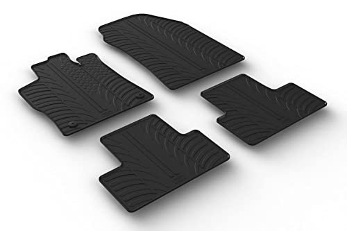 Gledring Maty gumowe Kompatybilny z Peugeot 308 III HB 5-drzwiowy 2021- & Opel Astra L HB 5-drzwiowy/Sports Tourer 2021- (Profil T 4-części + klipsy montażowe)