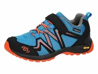 Buty dla chłopców - Brütting Rockwall buty trekkingowe, niebieskie/czarne/pomarańczowe, rozmiar 36, Niebieski, czarny, pomarańczowy, 36 EU - miniaturka - grafika 1